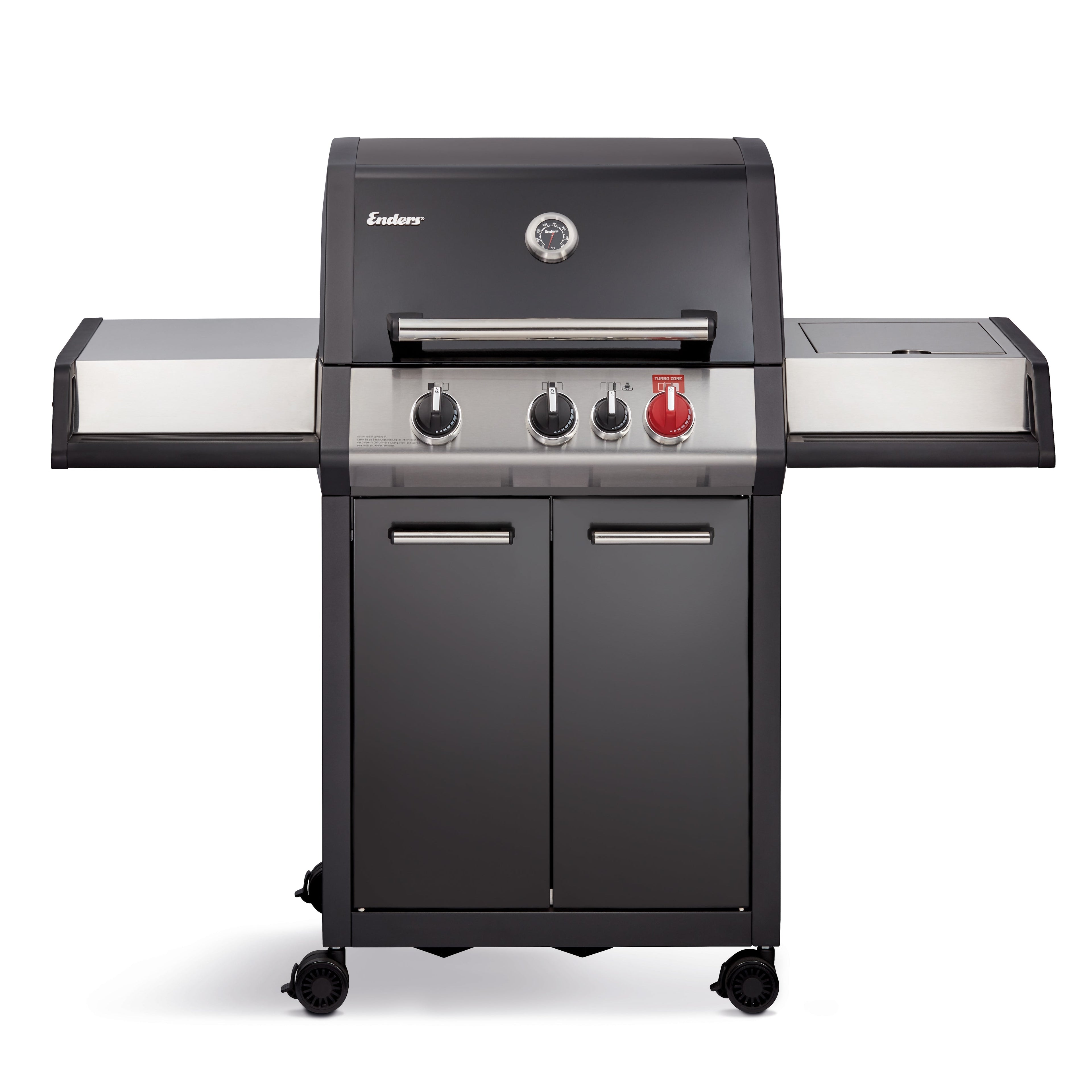 Enders Monroe Pro Black 3 K Turbo Gas BBQ WITH FREE COVER