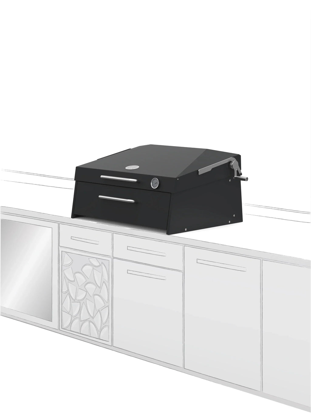 Flamery Small Asado BBQ with 50/50 Split Grill