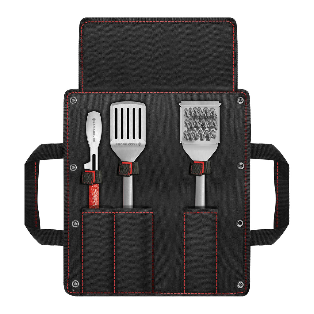 Kamado Joe Grilling Tool Kit w/ Case (Grill brush, tongs and spatula)