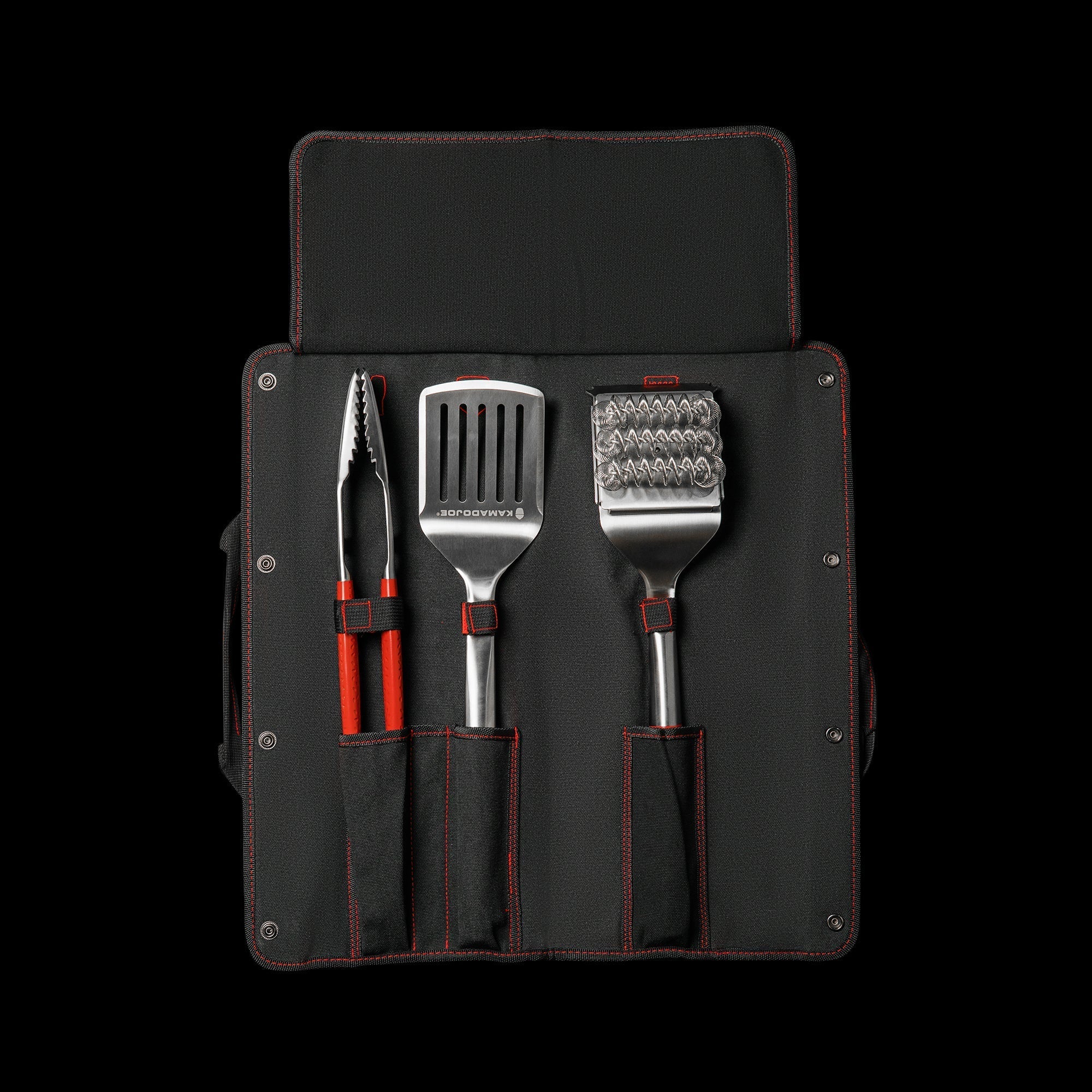 Kamado Joe Grilling Tool Kit w/ Case (Grill brush, tongs and spatula)