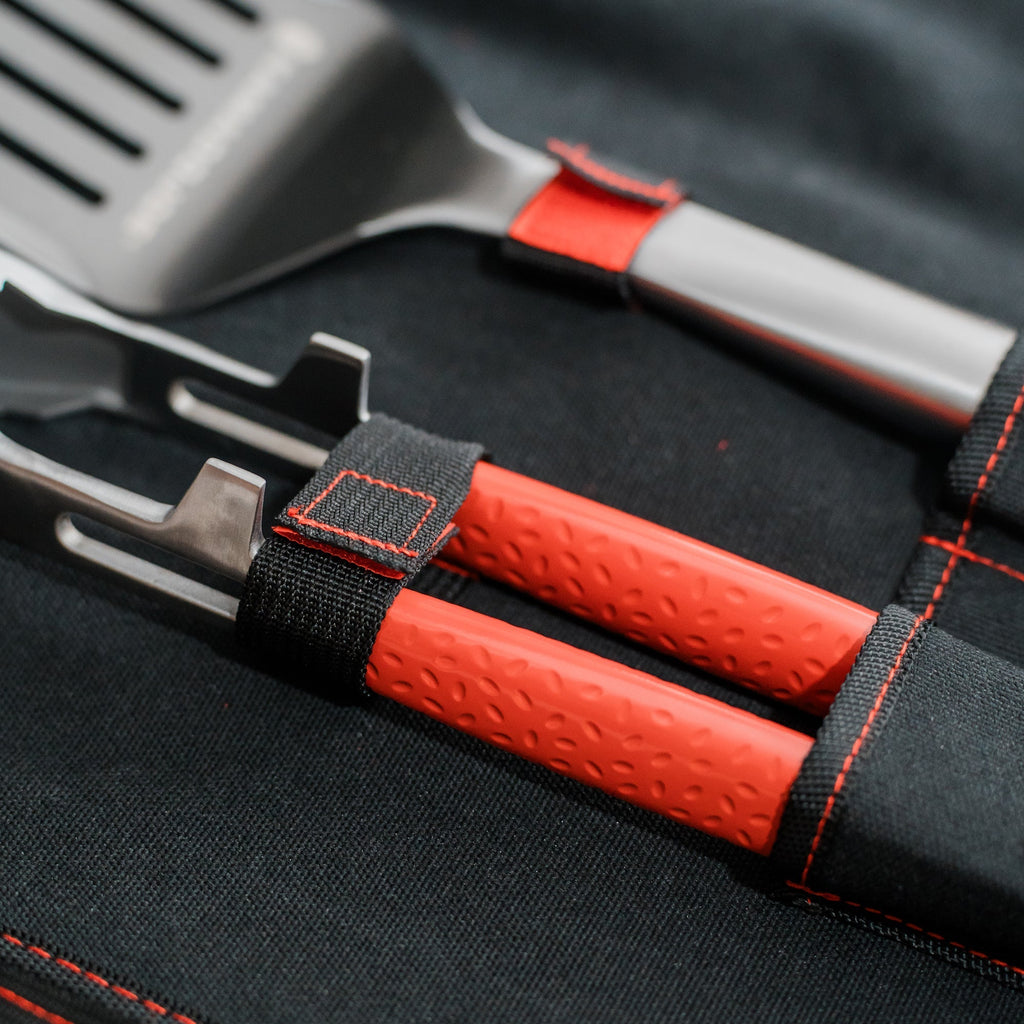 Kamado Joe Grilling Tool Kit w/ Case (Grill brush, tongs and spatula)