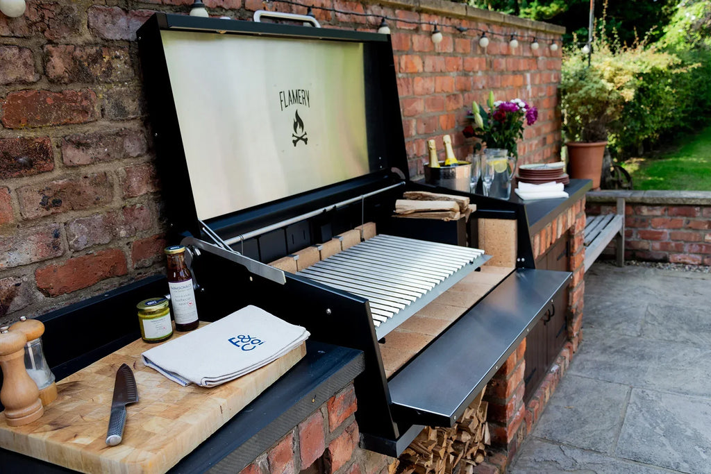 Flamery Small Asado BBQ with 50/50 Split Grill