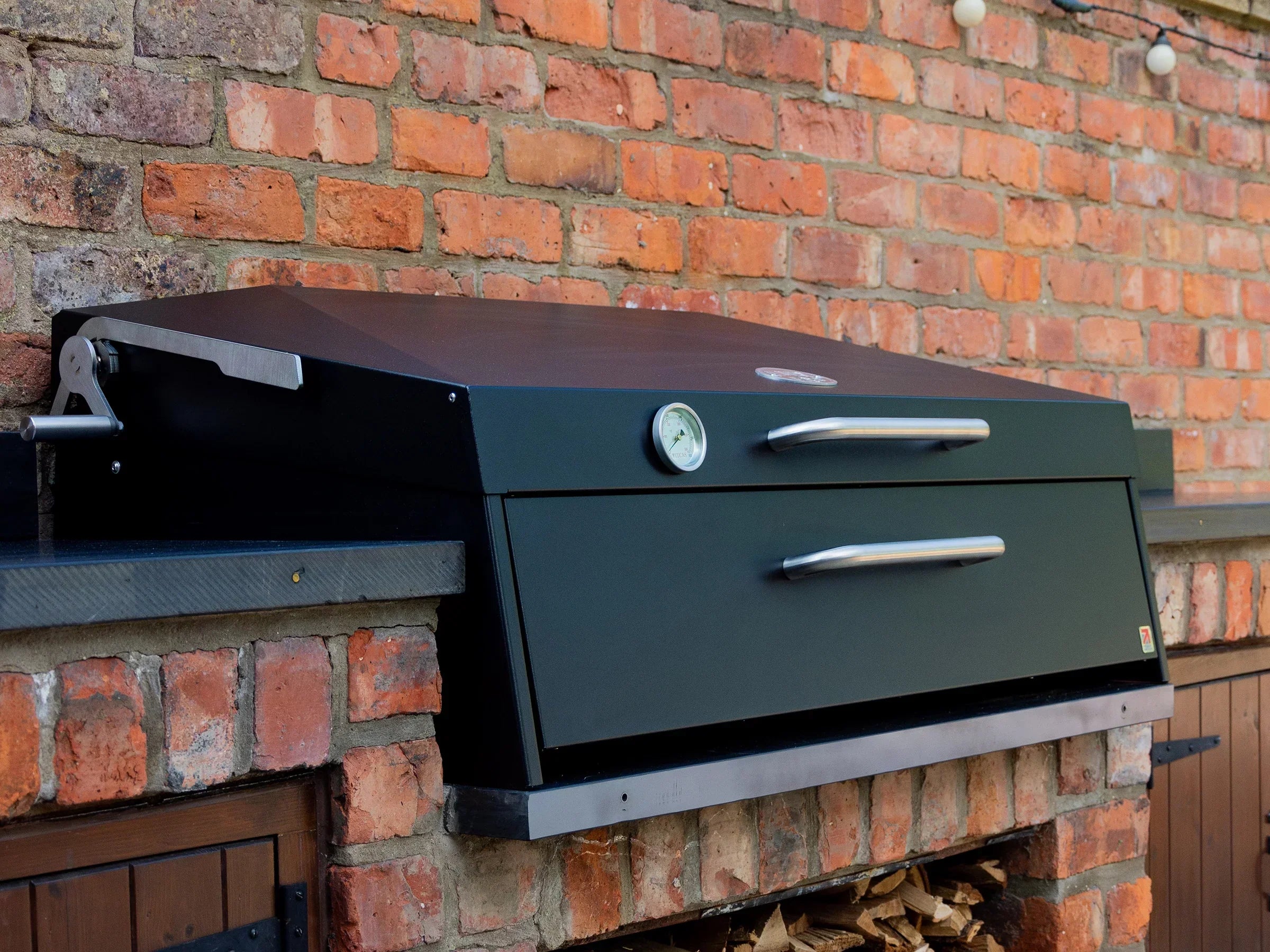 Flamery Large Asado Argentinian BBQ with Full Grill + Firebox