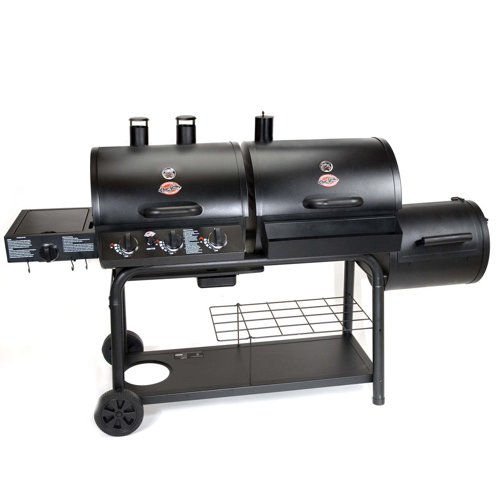 Char-Griller Double Play Gas and Charcoal Smoker BBQ