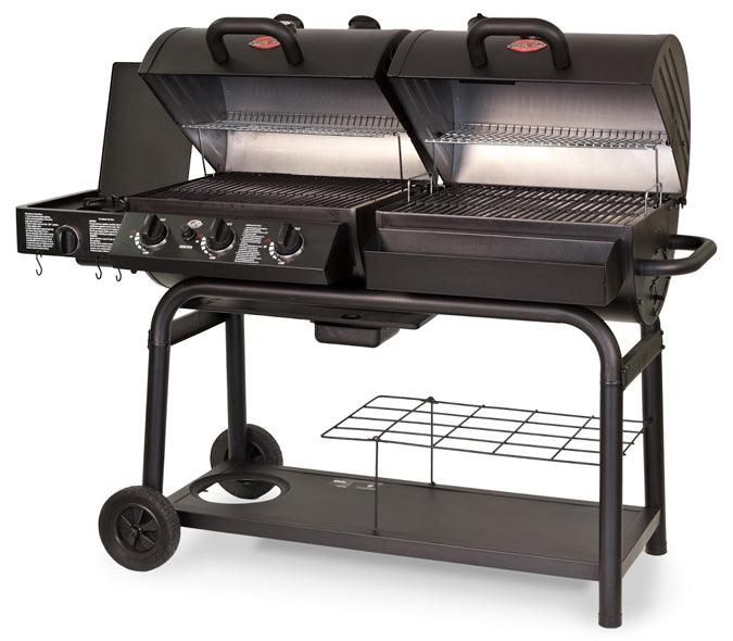 Char-Griller Double Play Gas and Charcoal Smoker BBQ