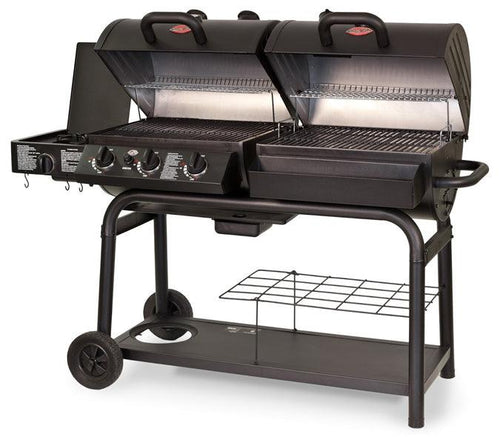 Char-Griller Double Play Gas and Charcoal Smoker BBQ