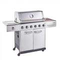 Outback Jupiter Hybrid 6 Burner Stainless Steel Gas BBQ